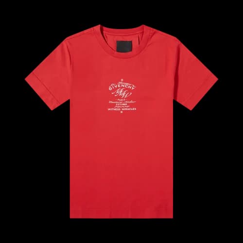 Givenchy MMW Crest Logo Tee 'Vermillon'