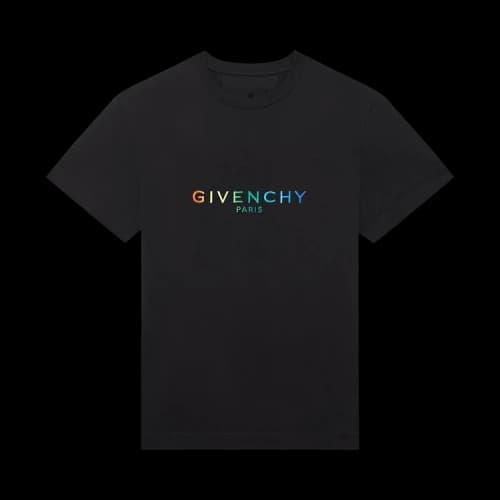 Givenchy Slim Fit Pride Embroidered T-Shirt 'Black'