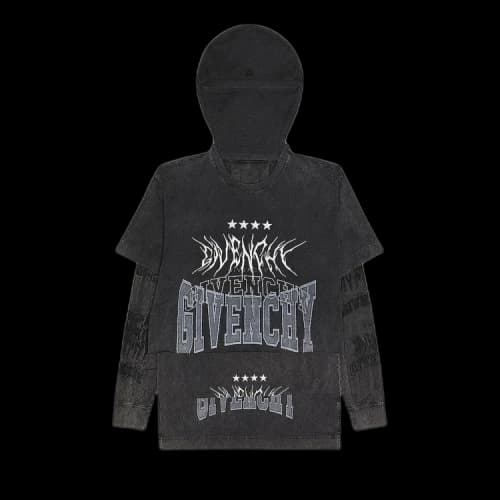 Givenchy All-In-One Balaclava T-shirt Grey