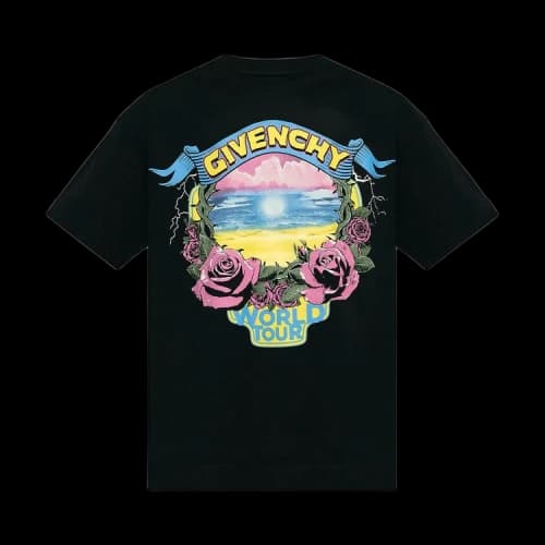 Givenchy Logo Printed Crewneck T-Shirt 'Black'