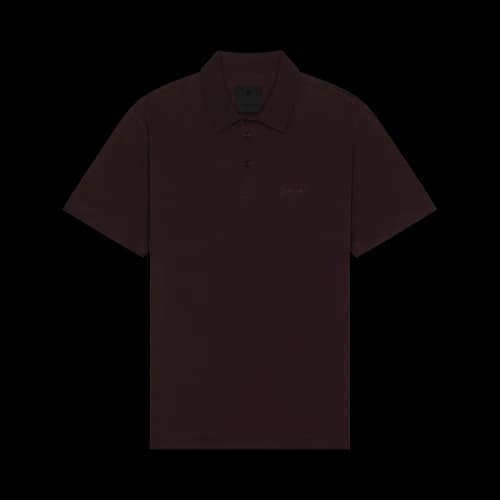 Givenchy Logo Embroidered Polo Shirt 'Burgundy'