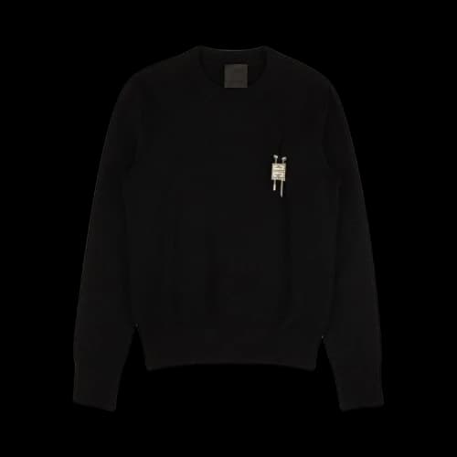 Givenchy Lock Crew Neck Pullover Sweater 'Black'