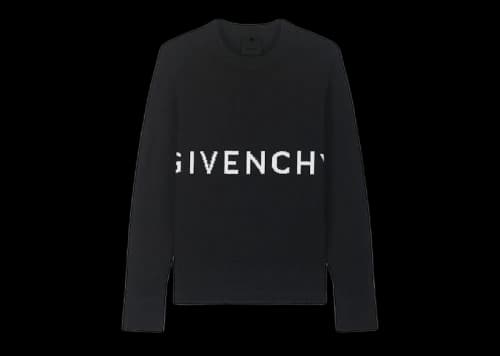 Givenchy 4G Knitted Cotton Crewneck Black