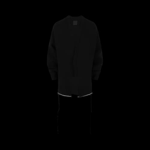 Givenchy Striped Trim U-Lock Cardigan 'Black'