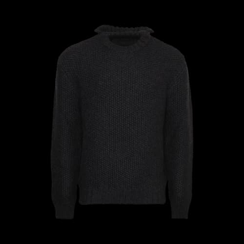 Givenchy Balaclava Textured Crew Neck Sweater 'Black'