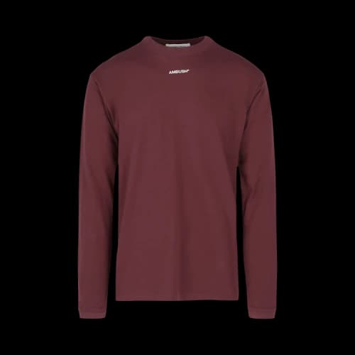 Ambush Long-Sleeve Logo Tee 'Wine'