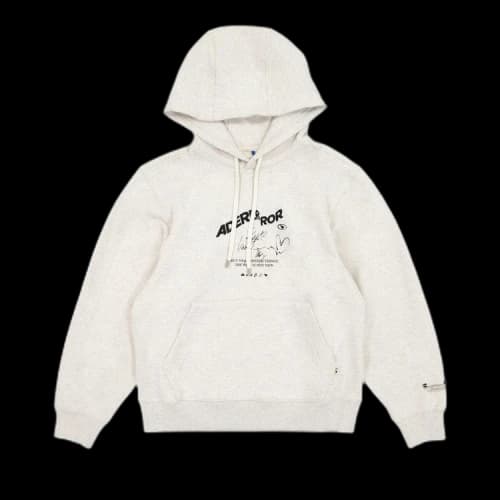 Ader Error Logo Print Hoodie 'Oatmeal'