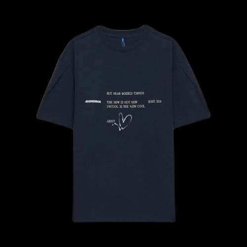 Ader Error Near Missed T-Shirt 'Navy'