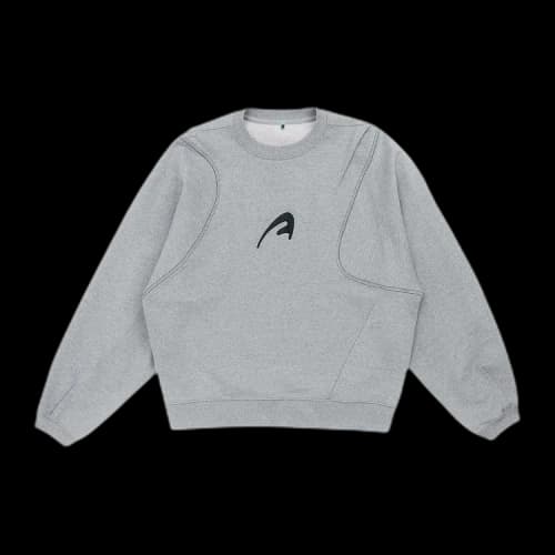 Ader Error Graphic Printed Sweatshirt 'Grey'