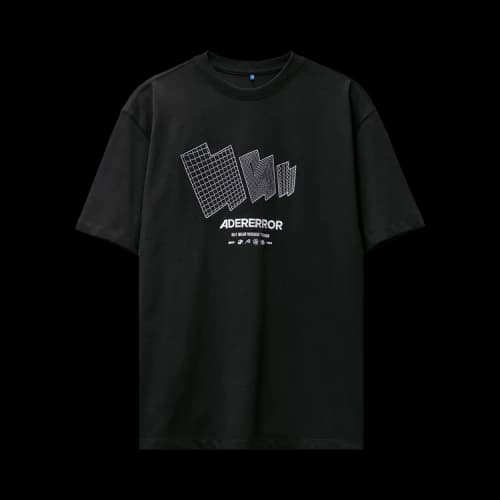 Ader Error Tetris T-Shirt 'Black'