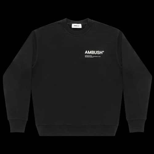 Ambush Fleece Workshop Crewneck 'Black'