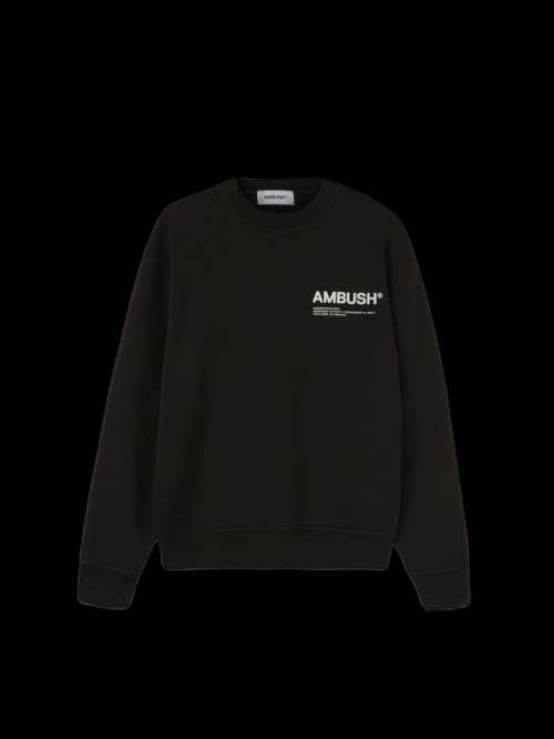 Ambush Fleece Workshop Crewneck Sweatshirt Black