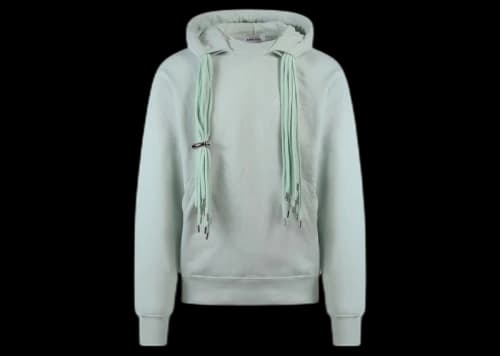 Ambush Logo Embroidered Drawstring Sweatshirt Green