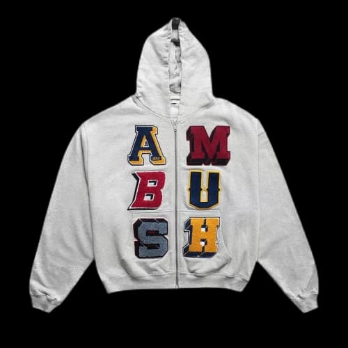 Ambush Zip-Up Hoodie 'Grey'
