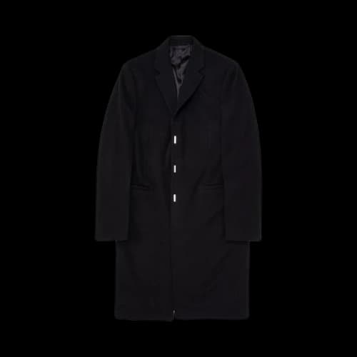 Givenchy Mid Length 3 Hook And Bar Slim Fit Coat 'Black'