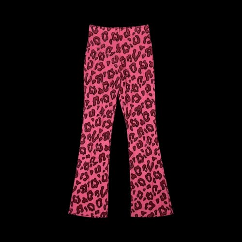 Ambush Leopard Jersey Pants 'Pink'