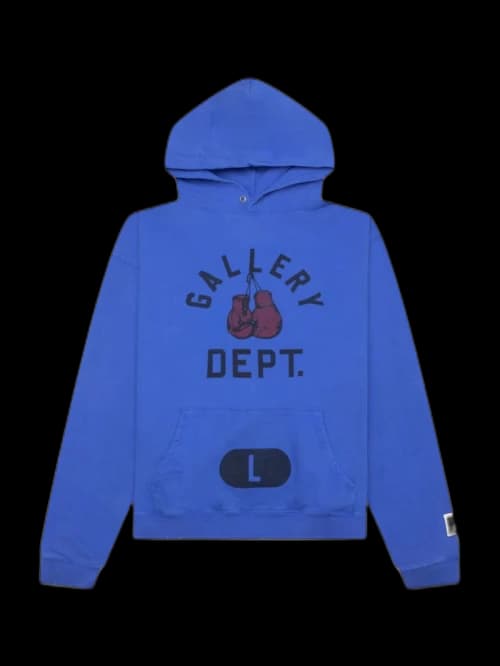 Gallery Dept. Boxing Merch Hoodie Royal Blue