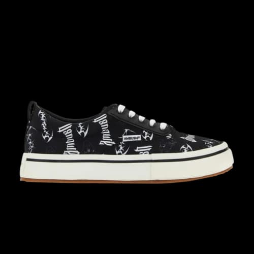 AMBUSH Vulcanized Lace Up Canvas 'Allover Print - Black'