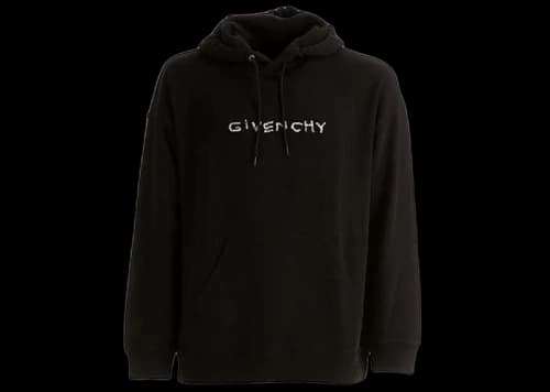 Givenchy Embroidered Imperfect Logo Sweatshirt Black