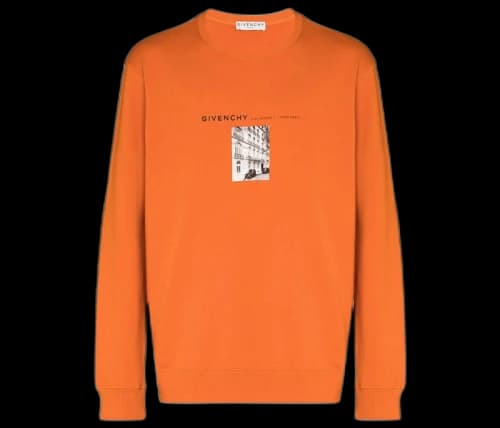 Givenchy x Browns 50 Address Logo Sweatshirt Orange