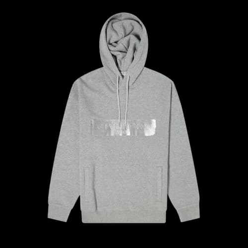 Givenchy Latex Hoodie 'Light Grey Melange'