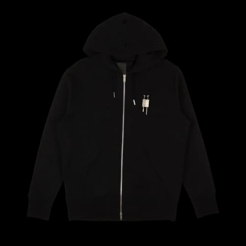 Givenchy Zipped Hoodie With Padlock 'Black'