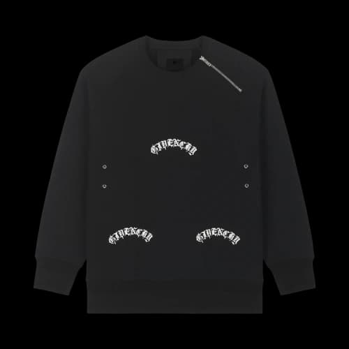 Givenchy Oversized Sweatshirt With Metallic Details 'Black'