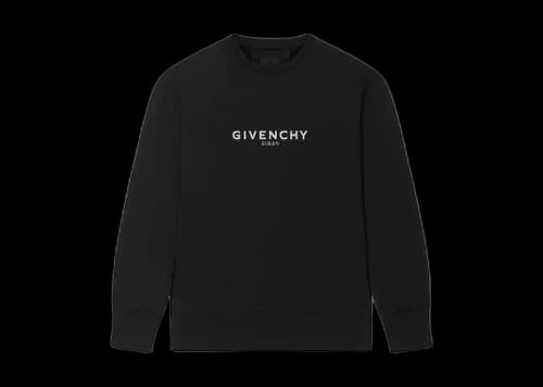 Givenchy Reverse Slim Fit Fleece Sweatshirt Black