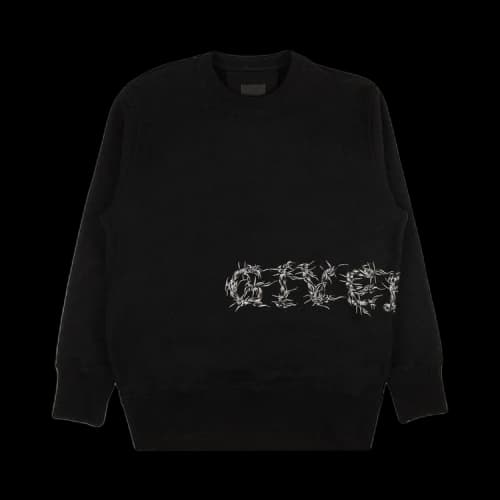 Givenchy C&S Back Loop Heavy Felpa Classic Fit Sweatshirt 'Black'