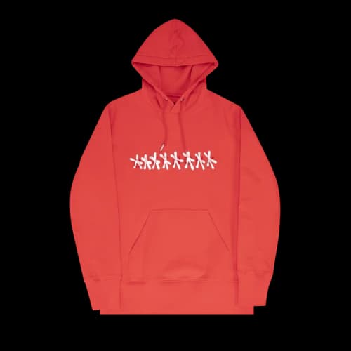 Givenchy Tufting Overprint Classic Fit Hoodie 'Red'