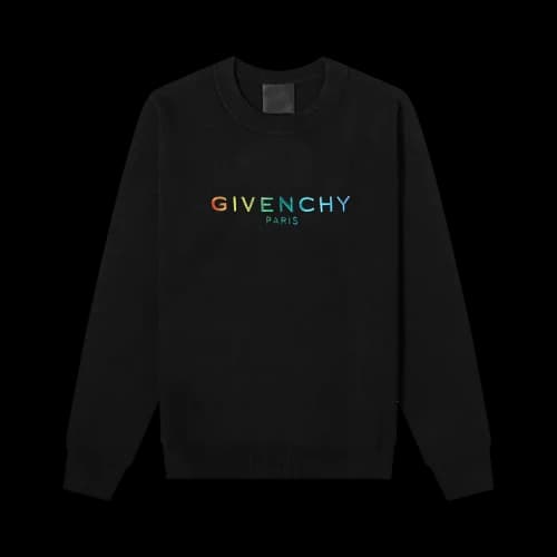 Givenchy Slim Fit Pride Embroidered Sweatshirt 'Black'