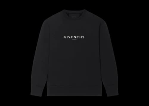 Givenchy Reverse Slim Fit Fleece Sweatshirt Black