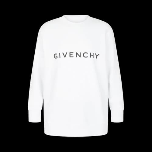 Givenchy Logo Print Slim Fit Sweatshirt White
