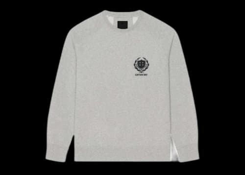 Givenchy Crest Slim Fit Sweatshirt Grey