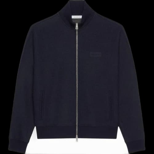 Givenchy Track Pintuck Sleeve Top 'Navy'