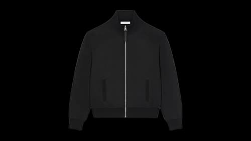 Givenchy Quilted Zipped Sweatshirt Black