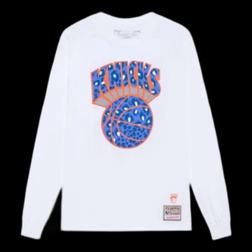 Mitchell & Ness x NBA Uninterrupted New York Knicks Long Sleeve T-shirt 'White'