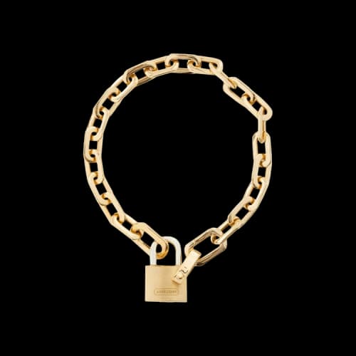 Ambush Small Padlock Chain Bracelet 'Gold'