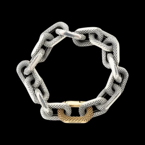 Ambush Textured Chain Bracelet 'Silver'