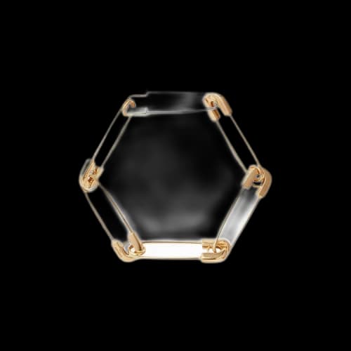 Ambush Safety Pin Link Bracelet 'Gold'