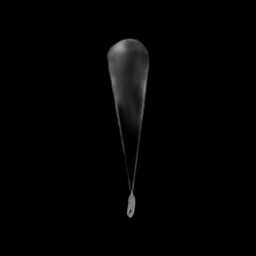 Ambush Feather Charm Necklace 'Silver'