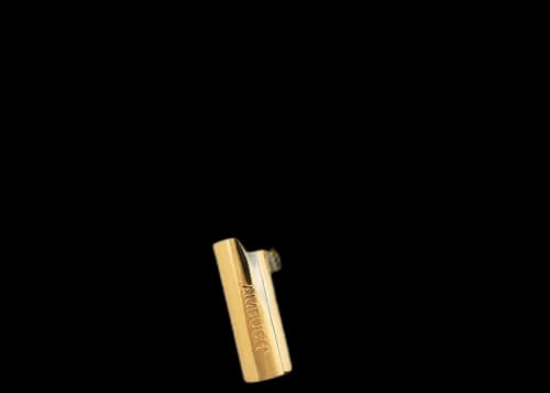 Ambush Logo Lighter Case Pendant Necklace Gold
