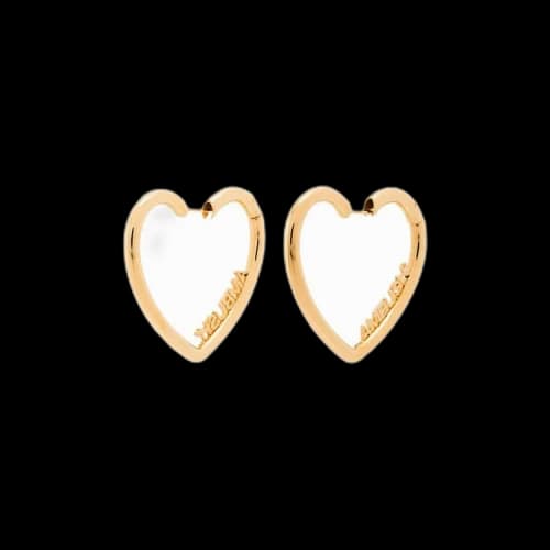 Ambush Small Heart Hoop Earrings 'Gold'