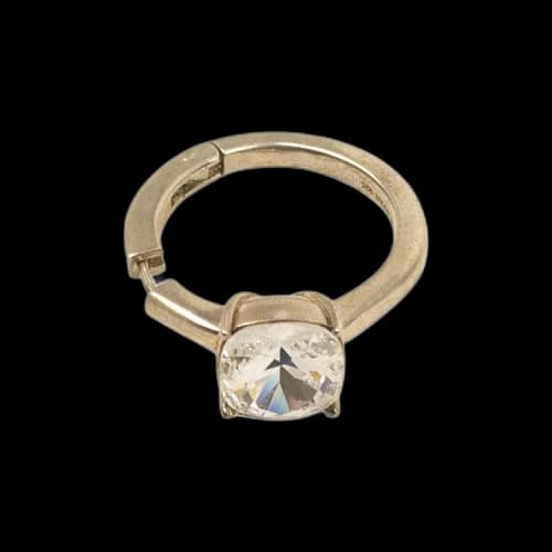 Ambush Solitaire Earring 'Silver'