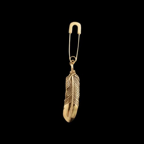 Ambush Feather Charm Earring 'Gold'