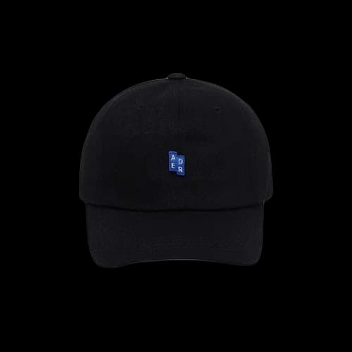 Ader Error Logo Appliqué Denim Cap 'Black'