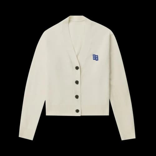 ADER ERROR Tetris-appliqué Fine-knit Cardigan