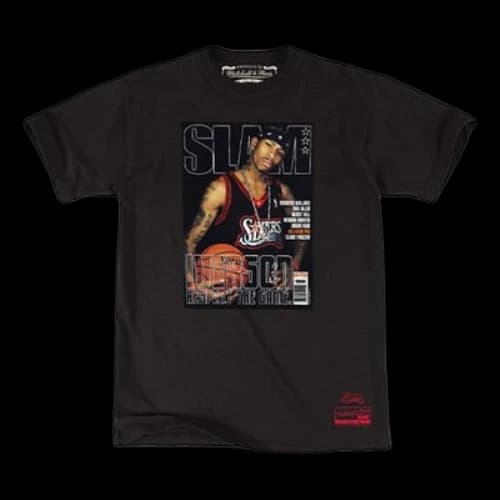 Mitchell & Ness x SLAM Cover Tee Crossover Poster Short Sleeve Philadelphia 76ers Black