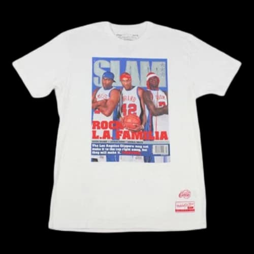 Mitchell & Ness x SLAM Crossover Poster Short Sleeve White