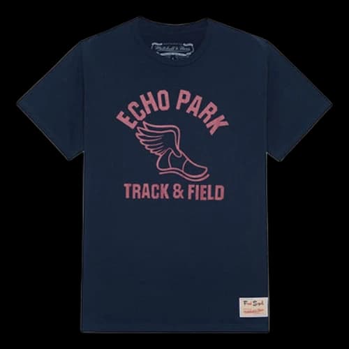 Mitchell & Ness x Fred Segal Echo Park Track T-shirt 'Navy'